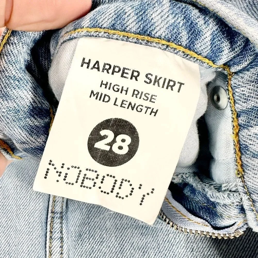 Nobody cut off jean skirt 28